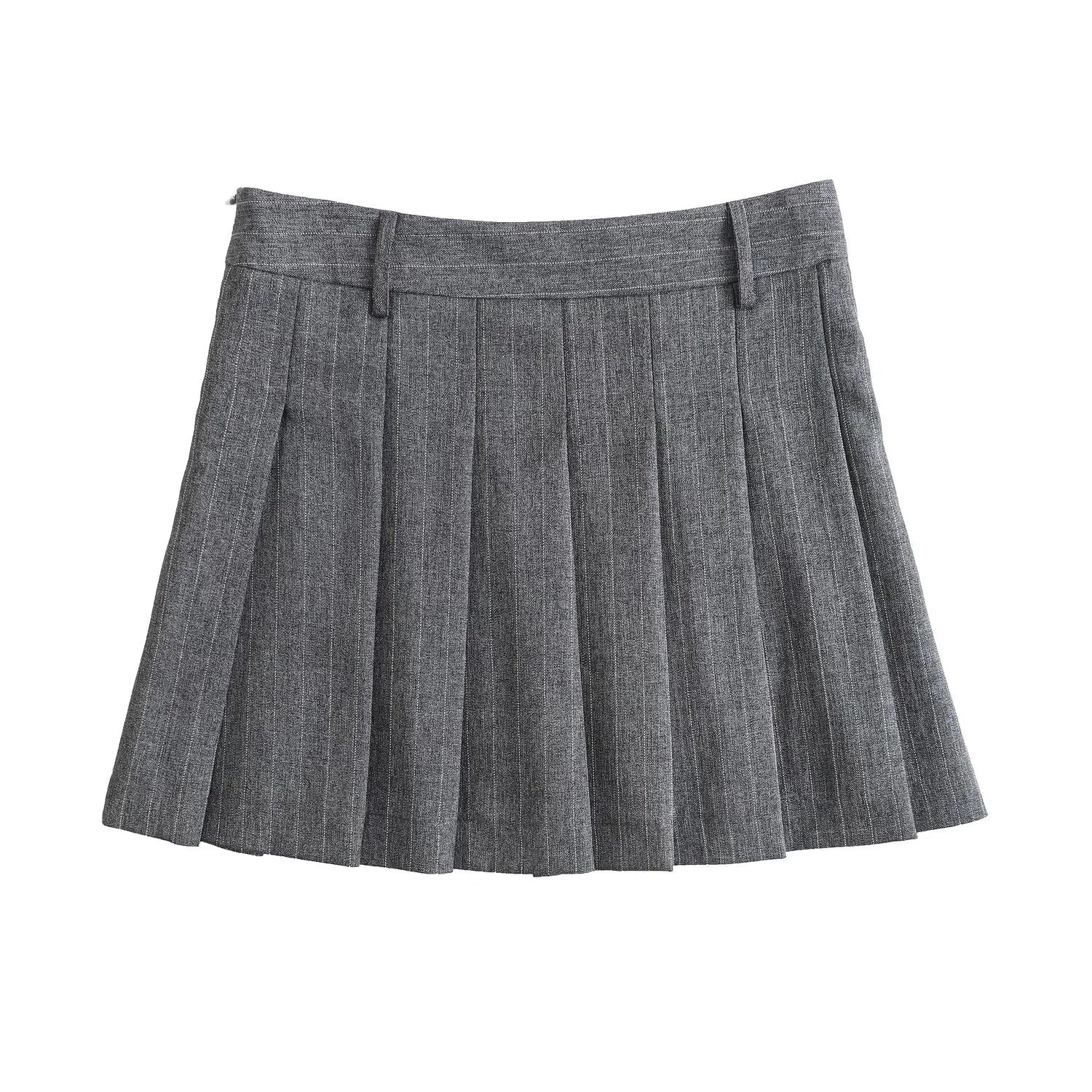 French Pinstripe Wool Blend Suit Coat and Skirt Set