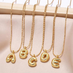 Gold-Plated 26-Letter Pendant Necklace – Hip Hop Clavicle Chain