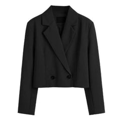 Women's Vintage Wool Blazer - Double Breasted