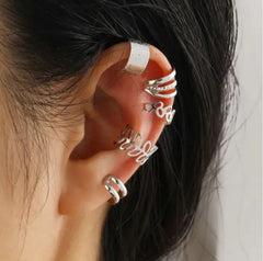 Creative Simple Non-pierced Ear Clip Five-piece Set