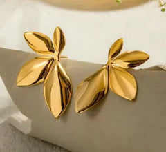 Irregular Metal Flower Earrings