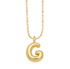 Gold-Plated 26-Letter Pendant Necklace – Hip Hop Clavicle Chain