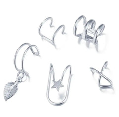 Creative Simple Non-pierced Ear Clip Five-piece Set