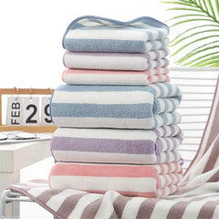 Cotton Stripe Face Bath Towel for Adults and Kids