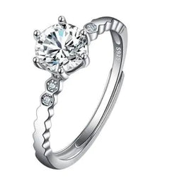 Female Imitation Moissan Diamond Ring