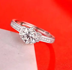 Female Imitation Moissan Diamond Ring