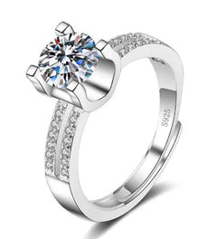 Female Imitation Moissan Diamond Ring