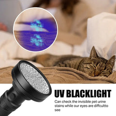 UV Ultraviolet Light 100 LED Flashlight BlackLight 395nM Inspection Lamp Torch