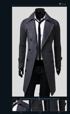 Men's Long Trench Coat