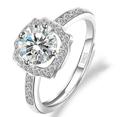 Female Imitation Moissan Diamond Ring