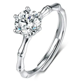 Female Imitation Moissan Diamond Ring