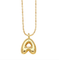 Gold-Plated 26-Letter Pendant Necklace – Hip Hop Clavicle Chain