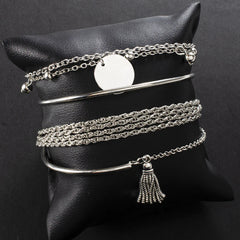 Silver Tassel Bracelet