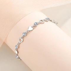 Silver Heart Bracelet