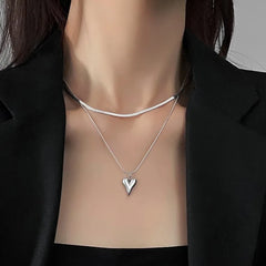 Double Layered Heart Pendant