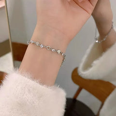 Silver Heart Bracelet