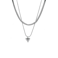 Double Layered Heart Pendant