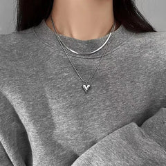 Double Layered Heart Pendant