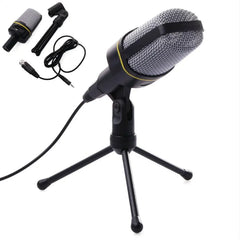 SF920 Professional Wired Condenser Microphone with Tripod Stand for PC