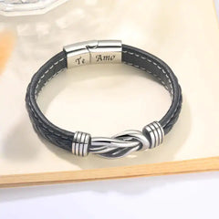 Fashion Irregular Graphic Accessories Men's Leather Bracelet