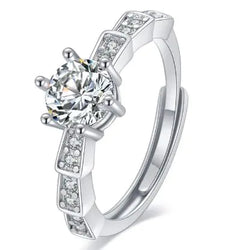 Female Imitation Moissan Diamond Ring