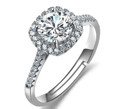 Female Imitation Moissan Diamond Ring