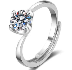 Female Imitation Moissan Diamond Ring