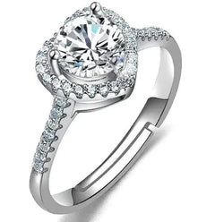 Female Imitation Moissan Diamond Ring