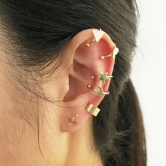 Creative Simple Non-pierced Ear Clip Five-piece Set