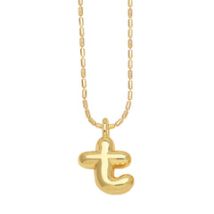 Gold-Plated 26-Letter Pendant Necklace – Hip Hop Clavicle Chain