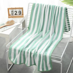 Cotton Stripe Face Bath Towel for Adults and Kids