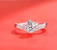 Female Imitation Moissan Diamond Ring