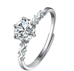 Female Imitation Moissan Diamond Ring