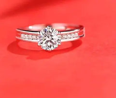 Female Imitation Moissan Diamond Ring