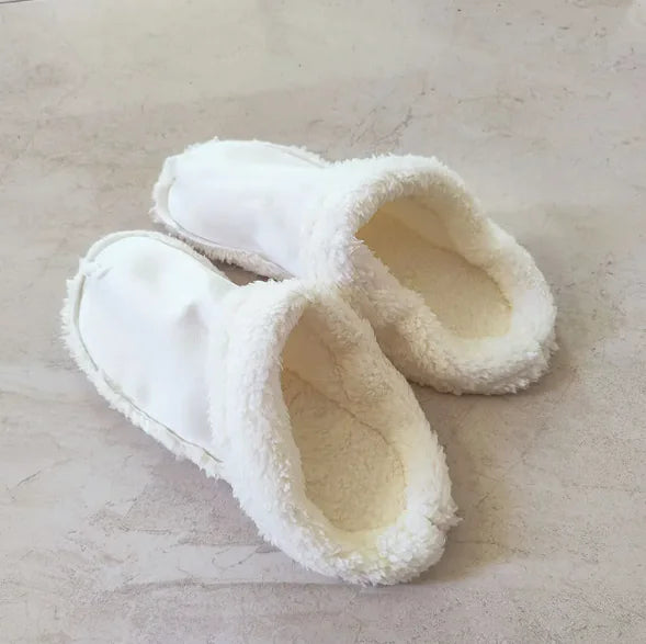 Women's Thermal Cotton Slippers with Plush Liner for Crocs