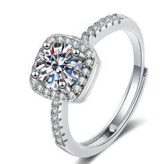 Female Imitation Moissan Diamond Ring