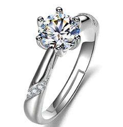 Female Imitation Moissan Diamond Ring