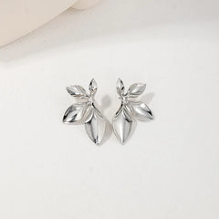 Irregular Metal Flower Earrings