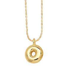 Gold-Plated 26-Letter Pendant Necklace – Hip Hop Clavicle Chain