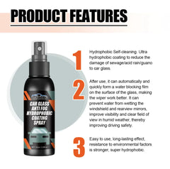 Hydrophobic Windshield Cleaning Spray