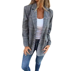 Women's Retro Houndstooth Suit Jacket