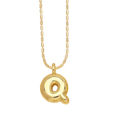 Gold-Plated 26-Letter Pendant Necklace – Hip Hop Clavicle Chain